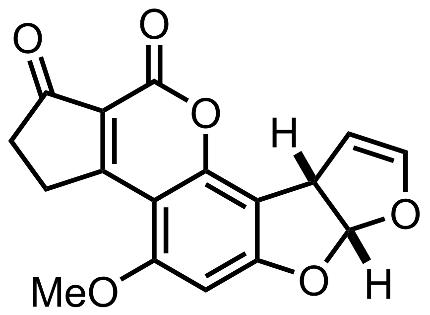 Aflatoxin B1 structure