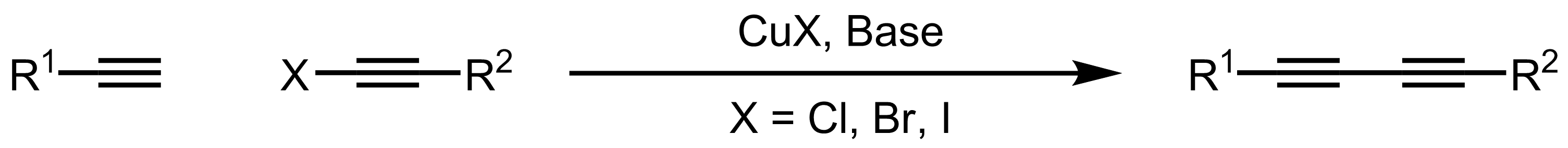 Schematic representation of the Cadiot-Chodkiewicz Coupling.