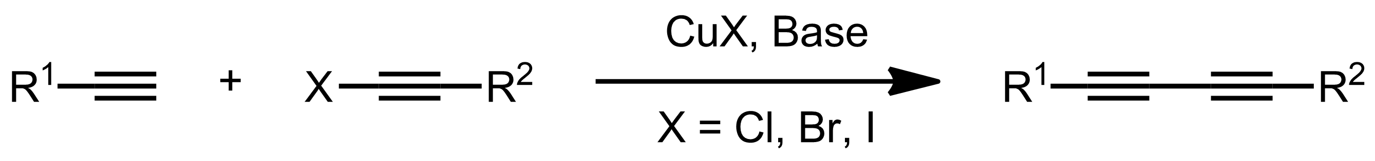 Schematic representation of the Cadiot-Chodkiewicz Coupling.