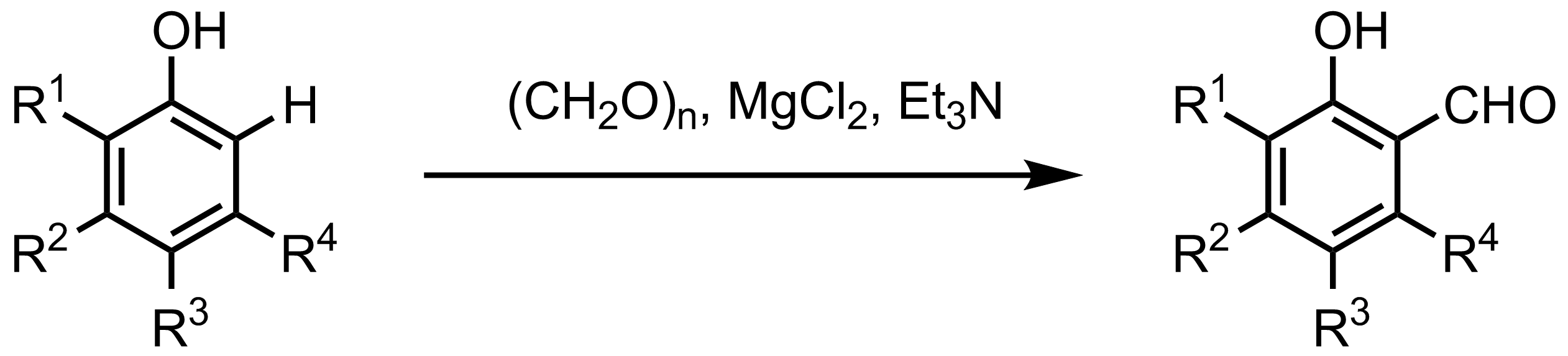 Schematic representation of the Casnati-Skattebøl Formylation.